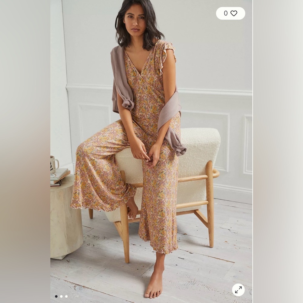 Anthropologie Matilda Ruffled Jumpsuit